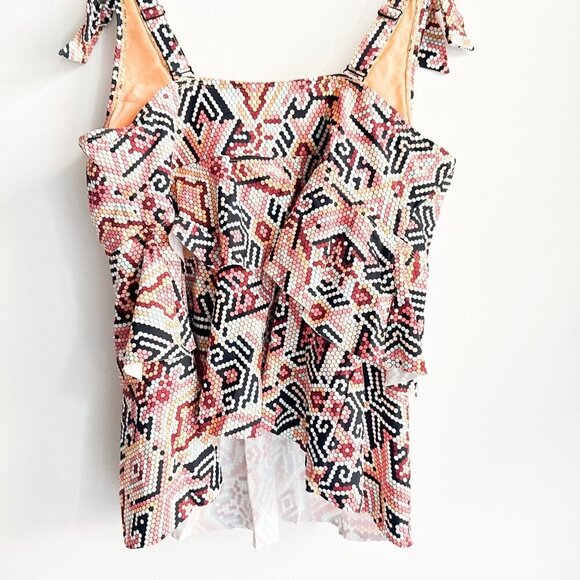 Addition Elle Ruffle Detail Swim Top 1X - Picture 4 of 5